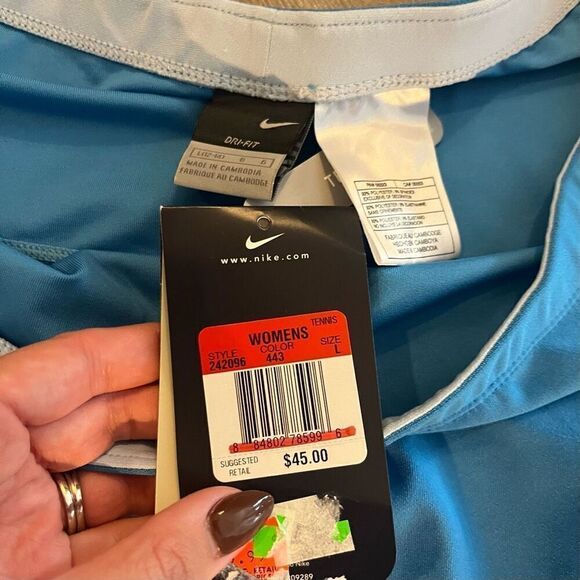Nike Blue Athletic Tennis Skirt Women Large Bin H-17 - NWT - Picture 3 of 4